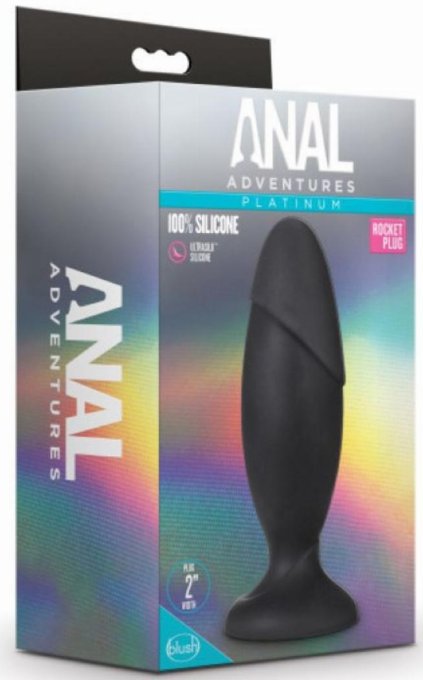 Plug silicone Anal Adventures Rocket 14 x 5cm