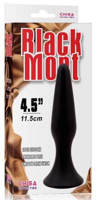 Plug Silicone Black Mont 10 x 3 cm