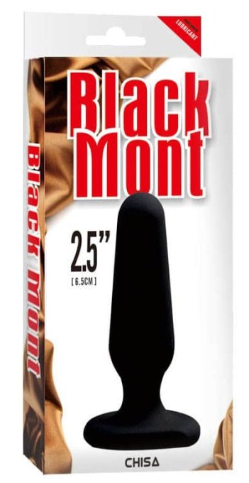 Plug Silicone Black Mont 6.5 x 2.2 cm