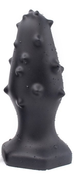 Plug Silicone Monster Spike L 14 x 5.5cm Noir