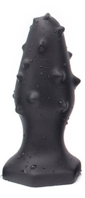 Plug silicone Monster Spike M 12 x 4.5cm Noir