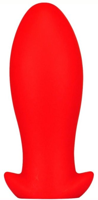 Plug silicone Saurus Egg L 14 x 6.3cm Rouge