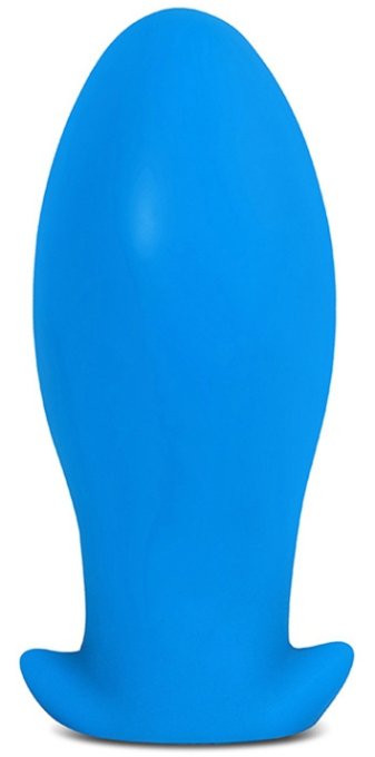 Plug silicone Saurus Egg M 12 x 5.3cm Bleu