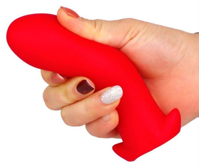 Plug Silicone Saurus Egg M 12 x 5.3cm Rouge