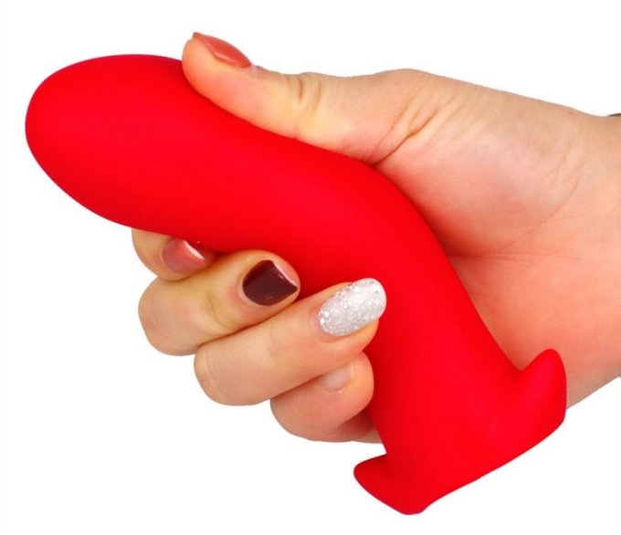 Plug silicone Saurus Egg XL 16.5 x 7.3cm Rouge