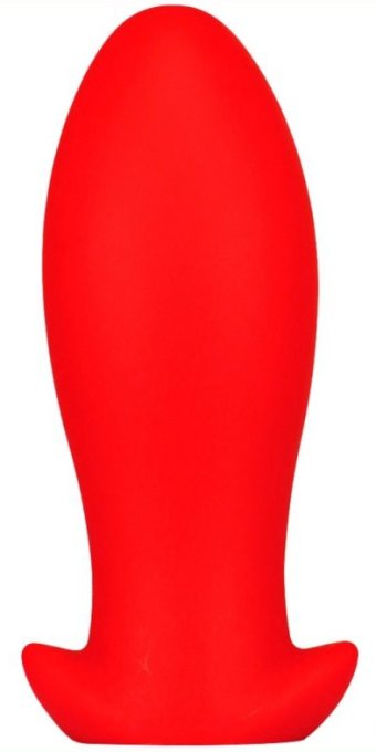 Plug silicone Saurus Egg XL 16.5 x 7.3cm Rouge