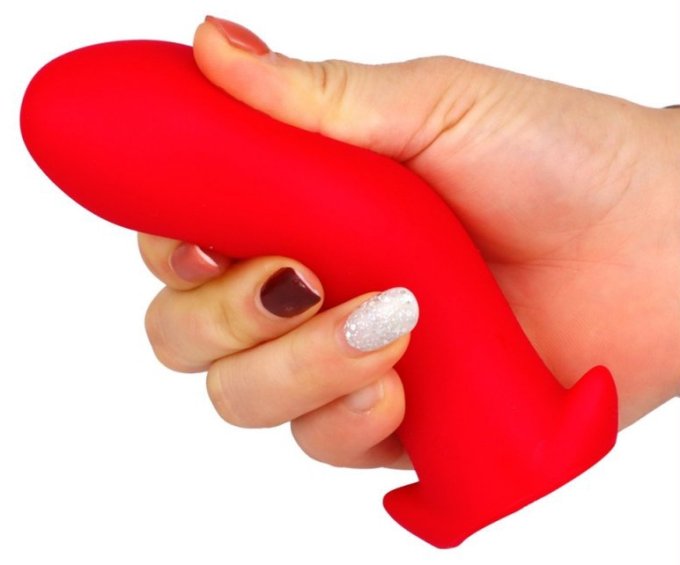 Plug silicone Saurus Egg XXL 18.5 x 8.3cm Rouge