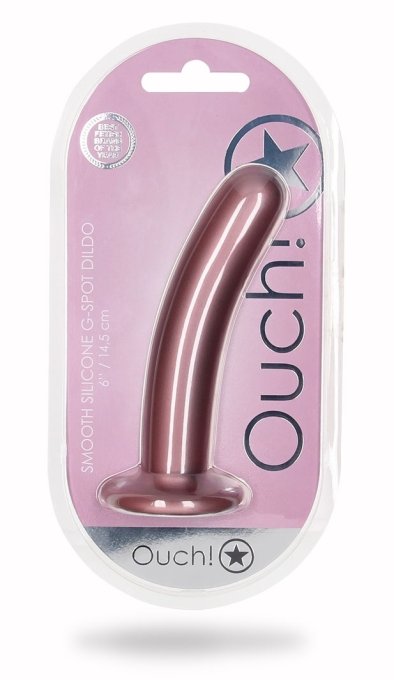 Plug Smooth G-Spot M 14.5 x 3cm Rose