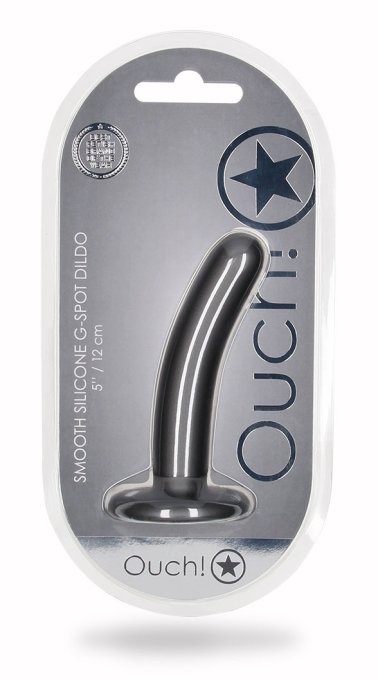 Plug  Smooth G-Spot S 12 x 2.4cm Gris