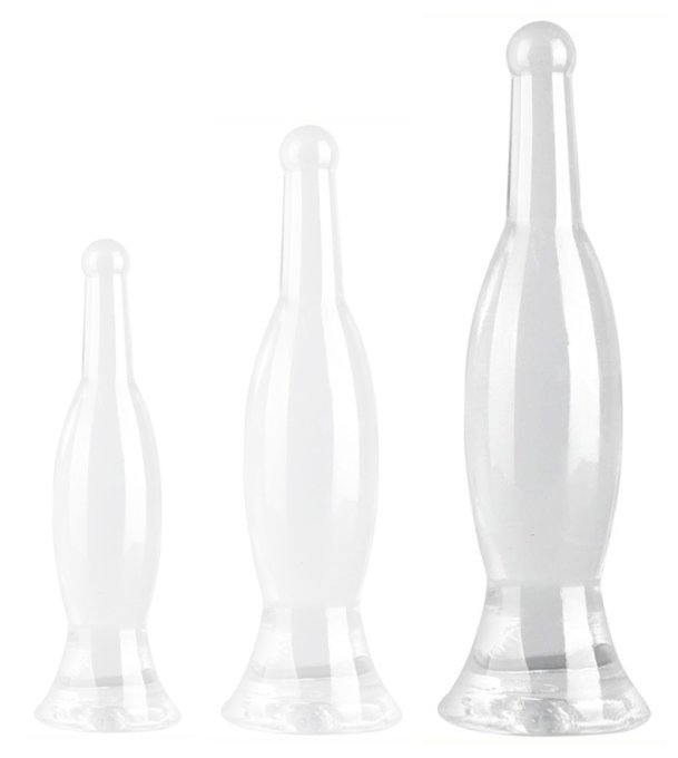 Plug transparent Bottle L 26 x 6.5cm