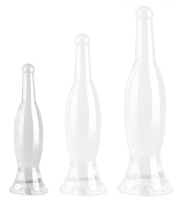 Plug transparent Bottle S 18 x 4.5cm