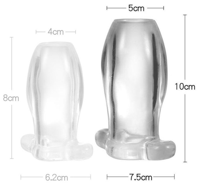 Plug Tunnel Anal Nymbus Transparent 8.5 x 4.7cm