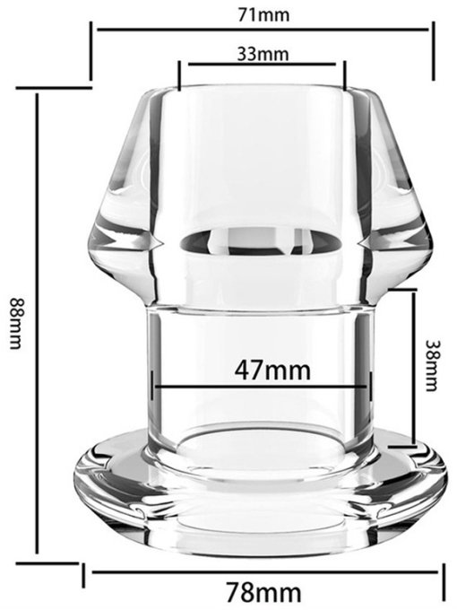 Plug Tunnel avec Bouchon Inpull XL 7.5 x 7cm