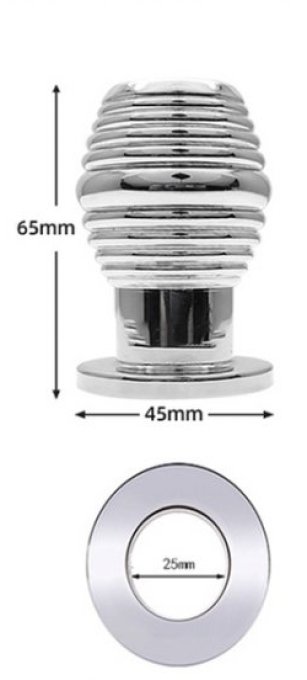 Plug Tunnel en métal Thread Hollow M 6.5 x 4.5 cm