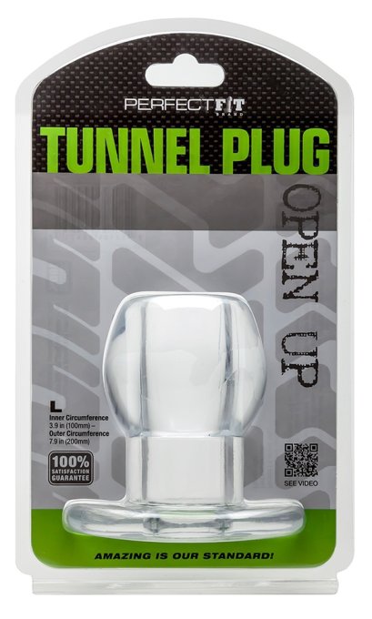 Plug Tunnel Large Transparent 7.6 x 6.2 cm