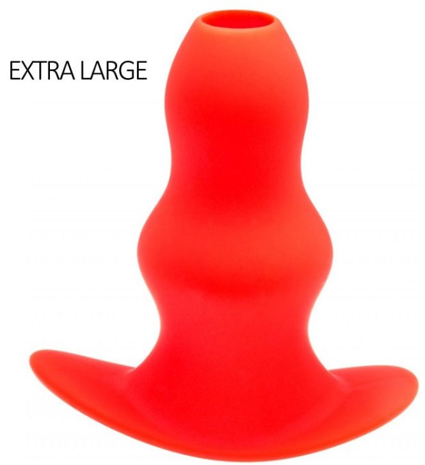 Plug Tunnel Stretch Rouge Extra large 16 x 7.5cm