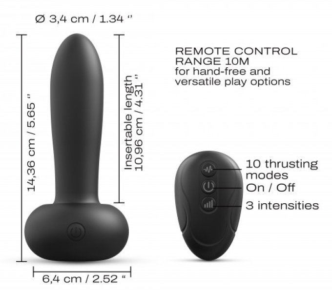 Plug Va-et-Vient Deep Thrust Dorcel 11 x 3.4cm