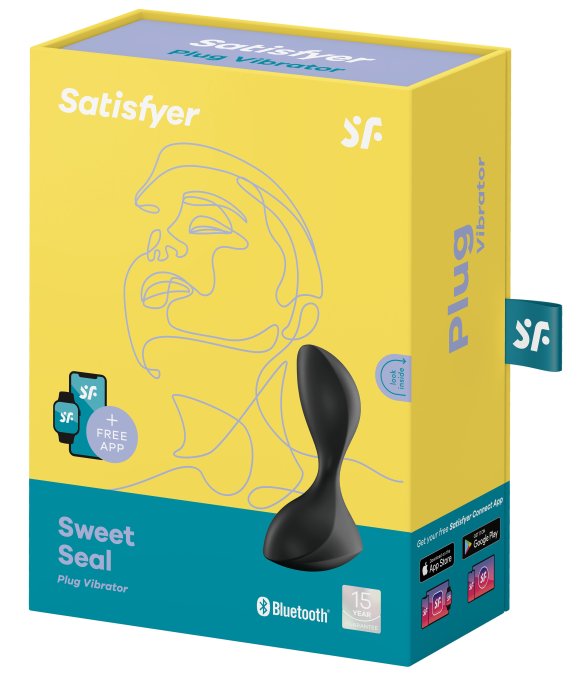 Plug vibrant connecté Sweet Seal Satisfyer 7 x 3.2cm