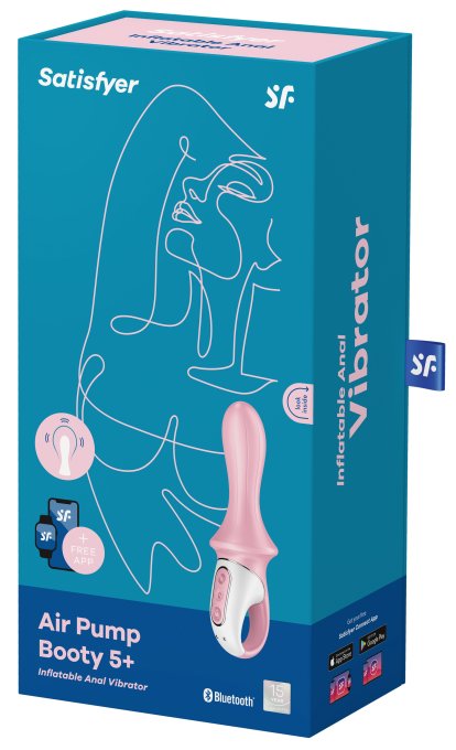 Plug vibrant gonflable Air Pump Booty 5+ Satisfyer 10 x 5cm