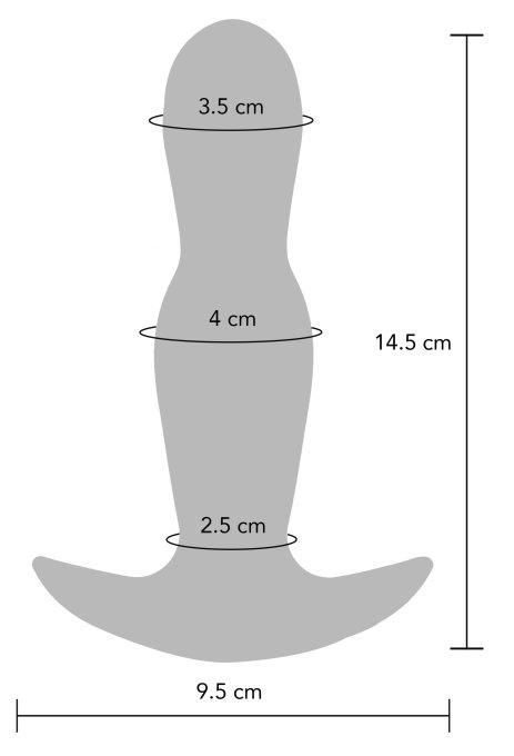 Plug vibrant gonflable The Stout 12.5 x 3.6cm