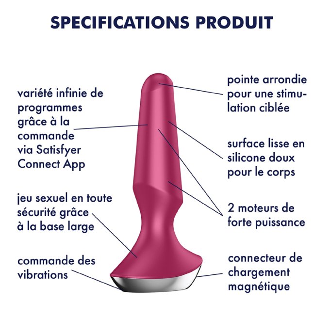 Plug Vibrant Ilicious 2 Satisfyer 10 x 3cm Violet