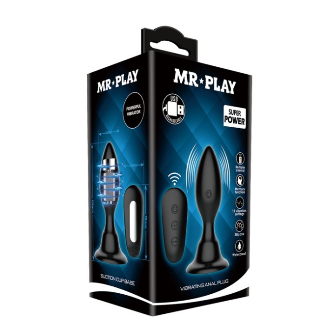 Plug vibrant Mr play 9 x 3.4 cm