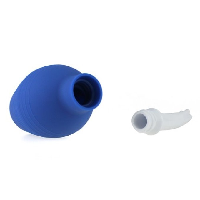 Poire de lavement Douche Anale Bleue 2 - Insertion 12 x 2cm