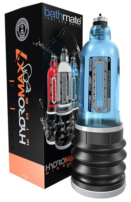 Pompe à pénis Hydromax 7 Wide Boy Bleue