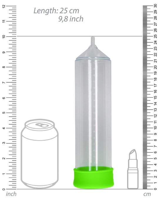 Pompe à pénis phosphorescente Glow Pump 20 x 5.5cm