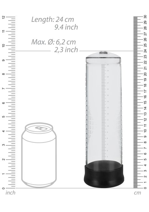 Pompe de pénis automatique Auto-Pump 21 x 6 cm