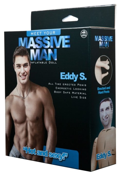 Poupée gonflable homme Massive Man Eddy 18 x 5cm