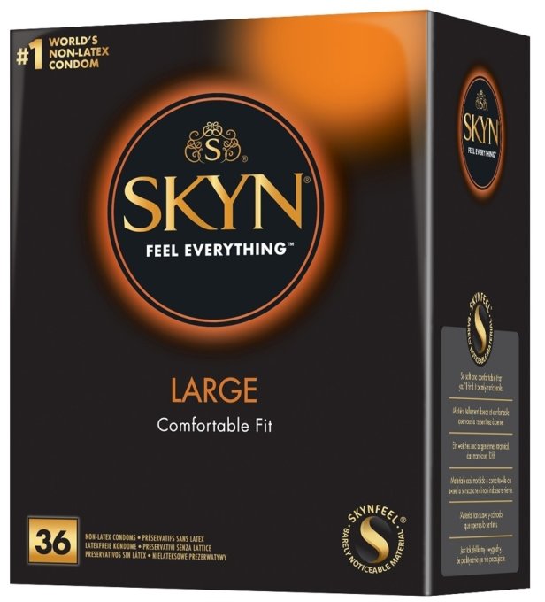 Préservatifs sans latex Skyn Large x36