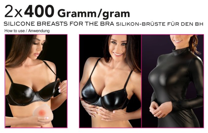 Prothèses Seins en silicone 2 x 400g