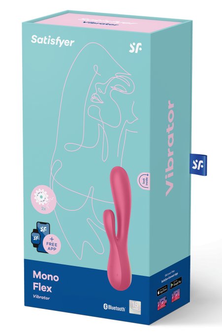 Rabbit connecté Mono Flex Satisfyer Rose