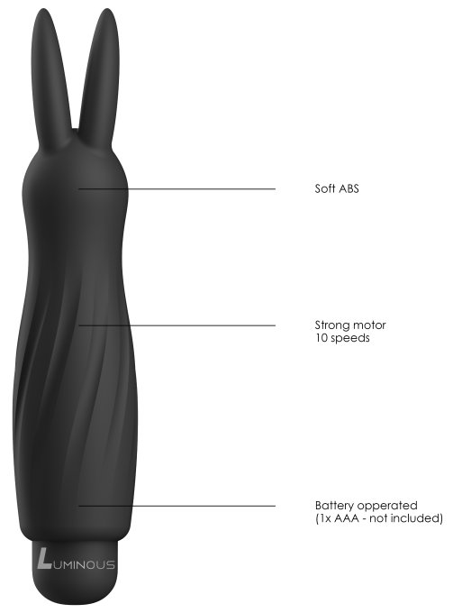 Rabbit Sofia 13cm Noir