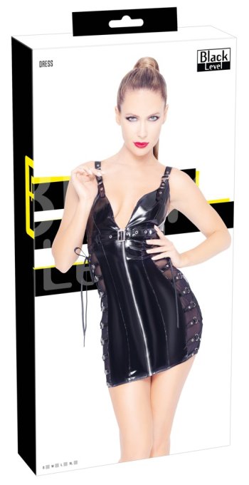 Robe VINYL DRESS Noire