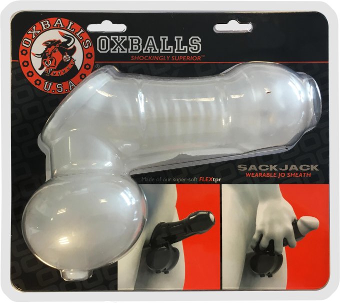 Sackjack Jack-Off Sheath Clear