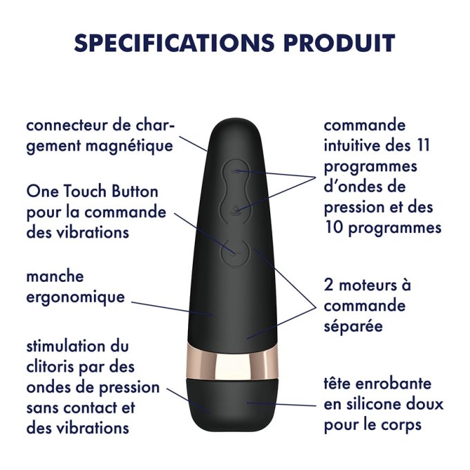 Satisfyer Pro 3 Vibration - noir