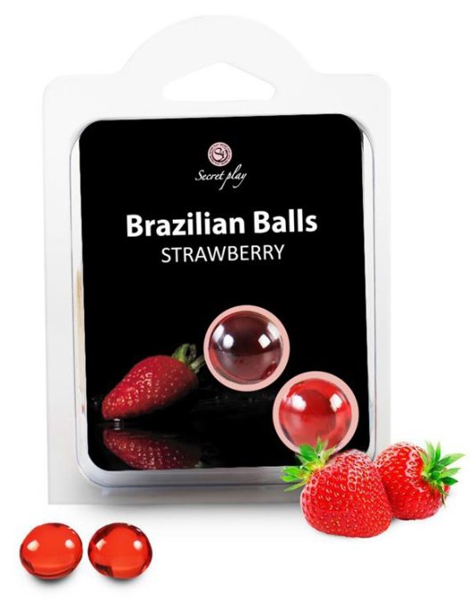 Boules de massage BRAZILIAN BALLS Fraise