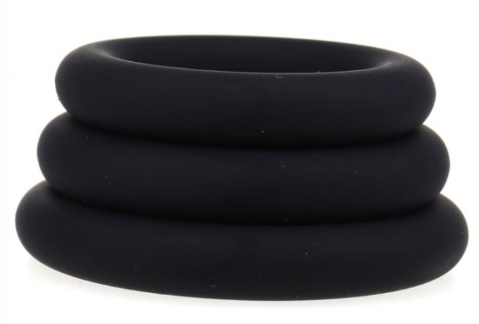 Set de 3 cockrings en silicone