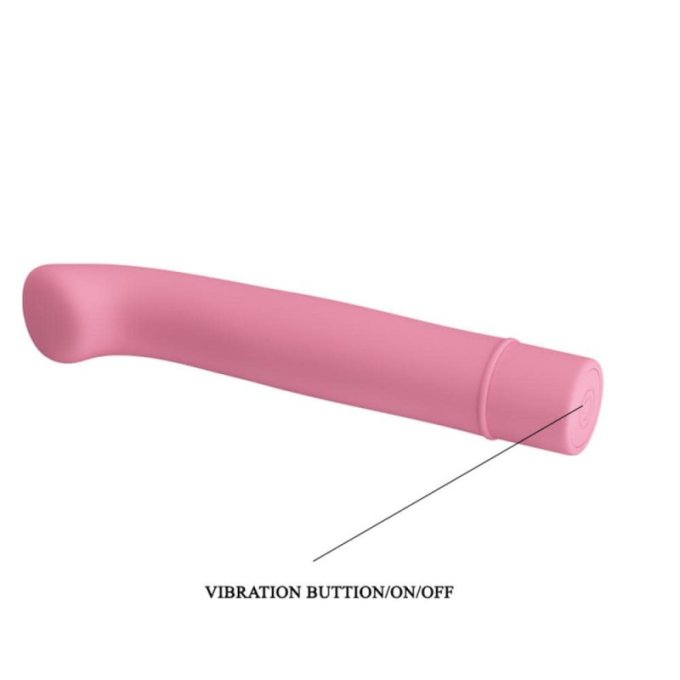 Sextoy vibrant BOGEY - 15 x 2.4 cm Rose pastel