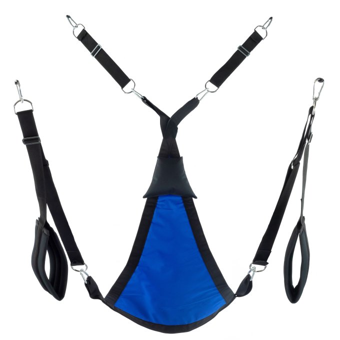 Sling en tissu Triangle - Set complet Bleu