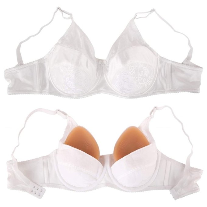 Soutien-Gorge Spécial Prothèse Mammaire Brace Blanc