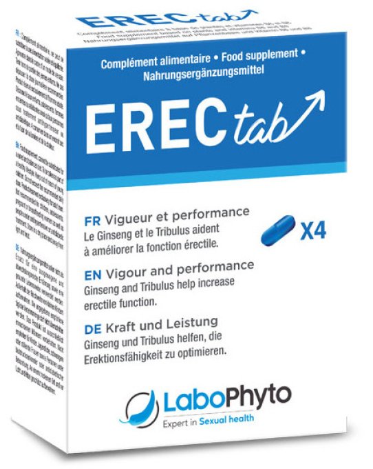 Stimulant d'érection Erec Tab 4 gélules