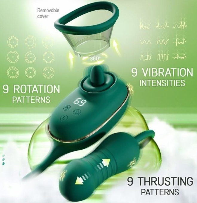 Stimulateur Anal Triple Action+ 10 x 3.7cm