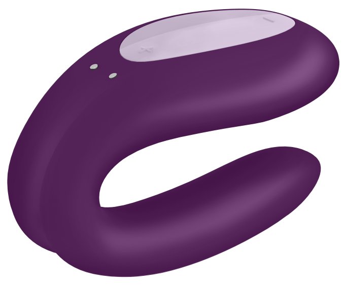 Stimulateur connecté Double Joy Satisfyer Mauve