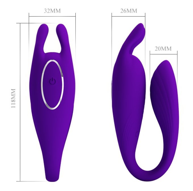 Stimulateur de clitoris Bill Pretty Love 10 x 3.3 cm Violet