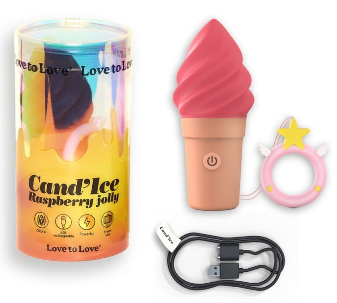 Stimulateur de clitoris Cand'Ice Raspberry Jolly