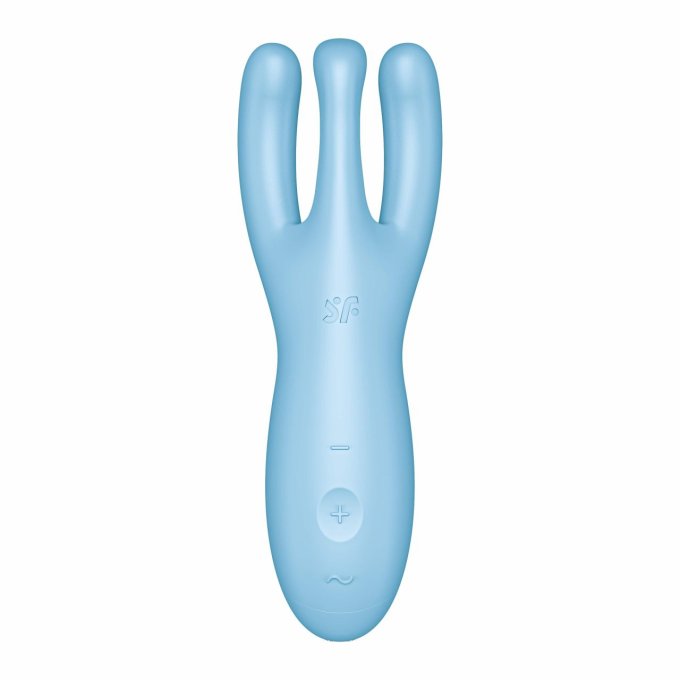 Stimulateur de clitoris connecté Threesome 4 14cm Tiurquoise