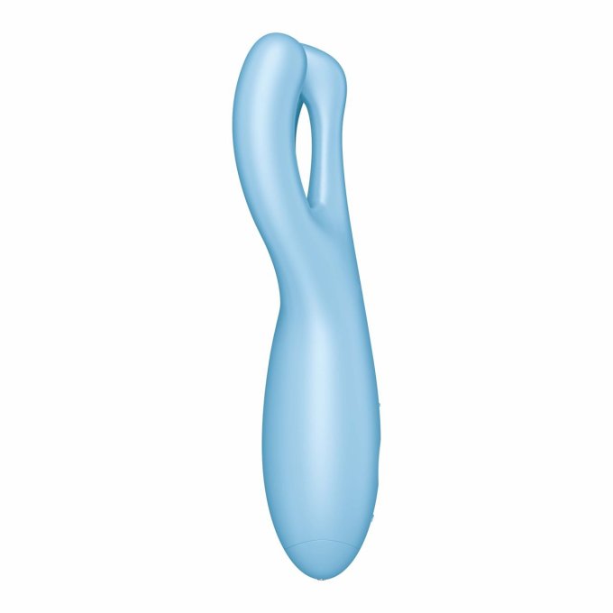 Stimulateur de clitoris connecté Threesome 4 14cm Tiurquoise